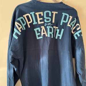 Navy 'Happiest Place on Earth' Long Sleeve Tee